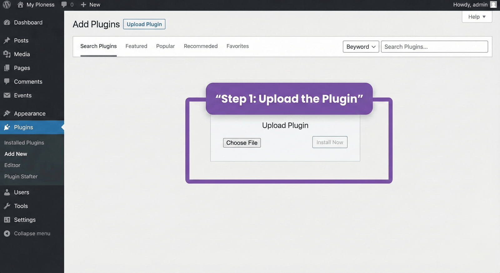 Upload Plugin File